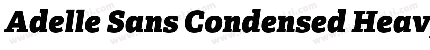 Adelle Sans Condensed Heavy字体转换
